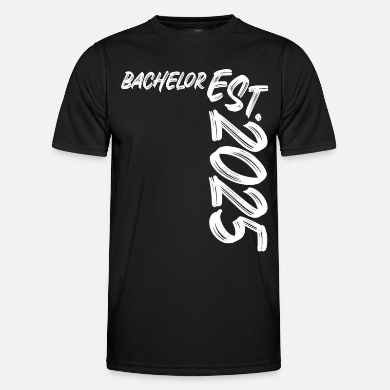 Bachelor Est. 2025 - Männer Funktions-T-Shirt - Schwarz