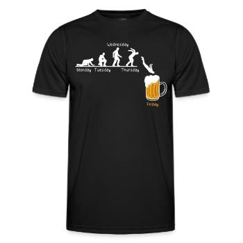Beer Week - Männer Geschenk - Männer Funktions-T-Shirt - Schwarz - Vorne - AI Model Male 178 dark (178cm)
