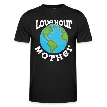 Liebe deine Mutter Mutter Liebe Zitate - Männer Funktions-T-Shirt - Schwarz - Vorne - AI Model Male 178 dark (178cm)