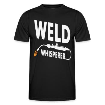 Weld Whisperer Welding Design - Men's Functional T-Shirt - black - Front - AI Model Male 178 dark (178cm)