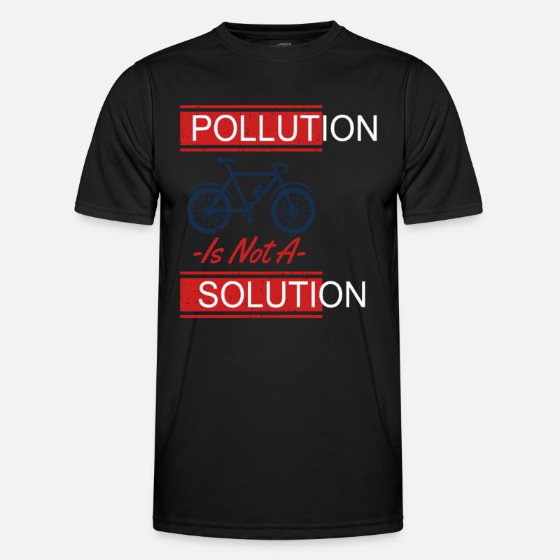 La pollution n’est pas une solution Protection de la Terre T-shirt sport Homme