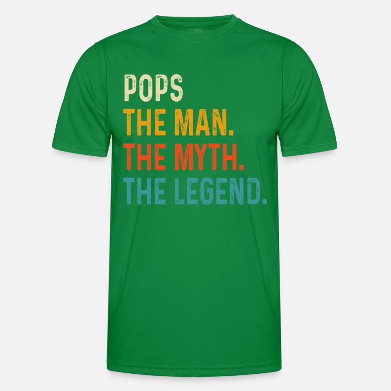 Pops Der Mann Der Mythos Die Legende, Vatertag Männer Funktions-T-Shirt