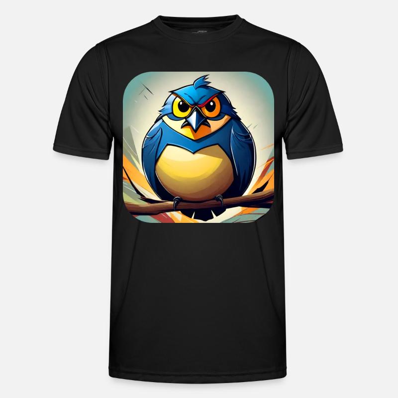 Dicker kleiner Vogel Männer Funktions-T-Shirt