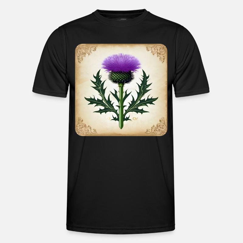 Distel als Wappen II Männer Funktions-T-Shirt