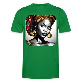 Beauté gracieuse - T-shirt sport Homme - vert - Devant - AI Model Male 178 dark (178cm)