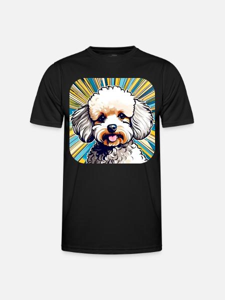 Caniche jouet mignon II - T-shirt sport Homme - noir