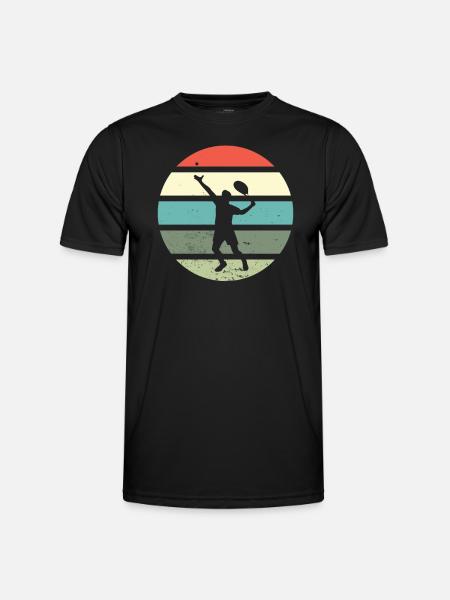 Tennis - Männer Funktions-T-Shirt - Schwarz