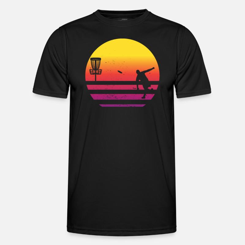 Discgolf - Männer Funktions-T-Shirt - Schwarz