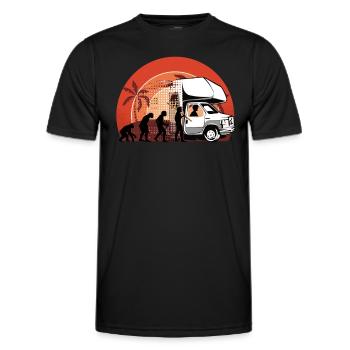 Camping-car - T-shirt sport Homme - noir - Devant - AI Model Male 178 dark (178cm)