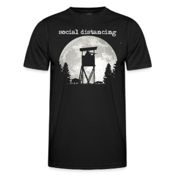 Gift for the high Jäger - Men's Functional T-Shirt - black - Front - AI Model Male 178 dark (178cm)
