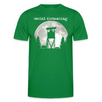 Geschenk für den Hochsitz Jäger - Männer Funktions-T-Shirt - Kelly Green - Vorne - AI Model Male 178 dark (178cm)