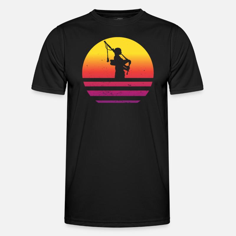 Cornemuses rétro T-shirt sport Homme