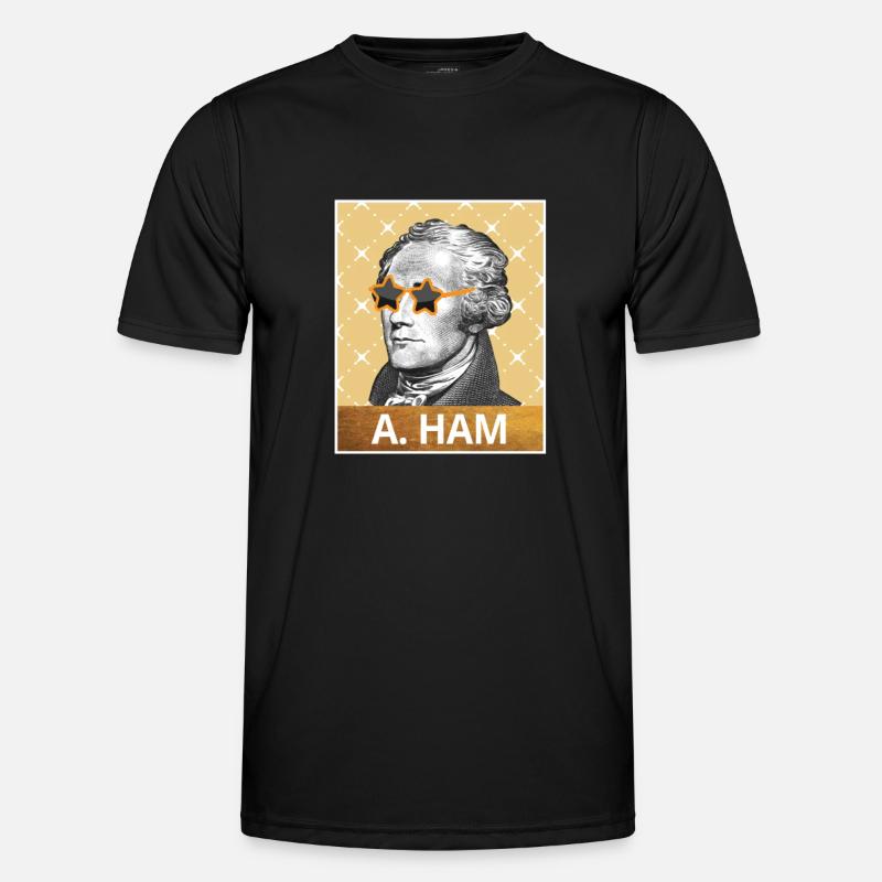 Alexander Hamilton - Männer Funktions-T-Shirt - Schwarz