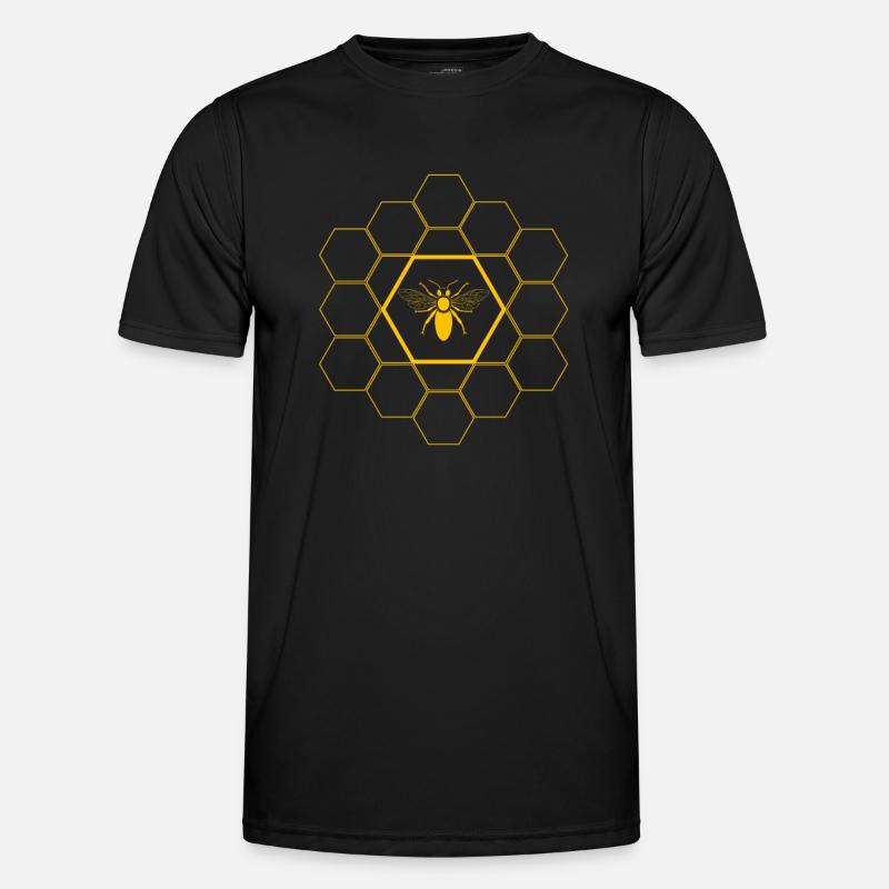 Bee - beekeeper gift - Men's Functional T-Shirt - black