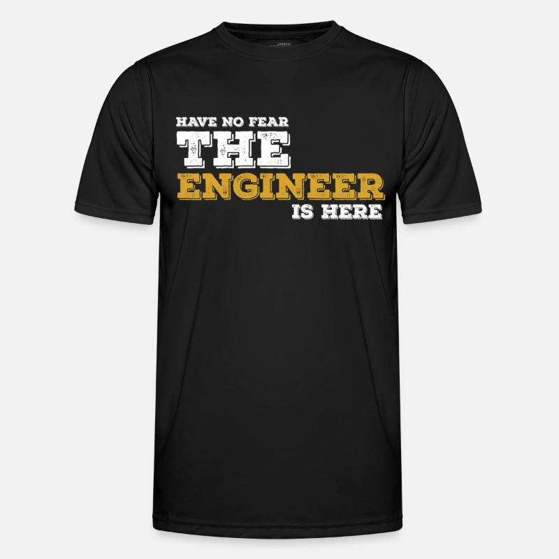 Ingenieur Engineer Techniker Geschenk Idee - Männer Funktions-T-Shirt - Schwarz