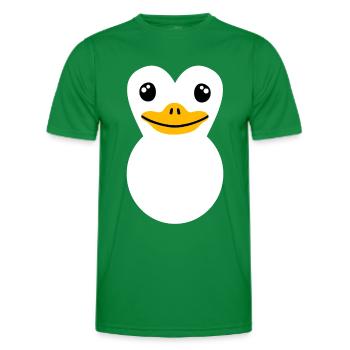 Pinguin Kostüm - Männer Funktions-T-Shirt - Kelly Green - Vorne - AI Model Male 178 dark (178cm)