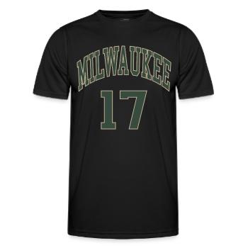 Milwaukee 17 - T-shirt sport Homme - noir - Devant - AI Model Male 178 dark (178cm)
