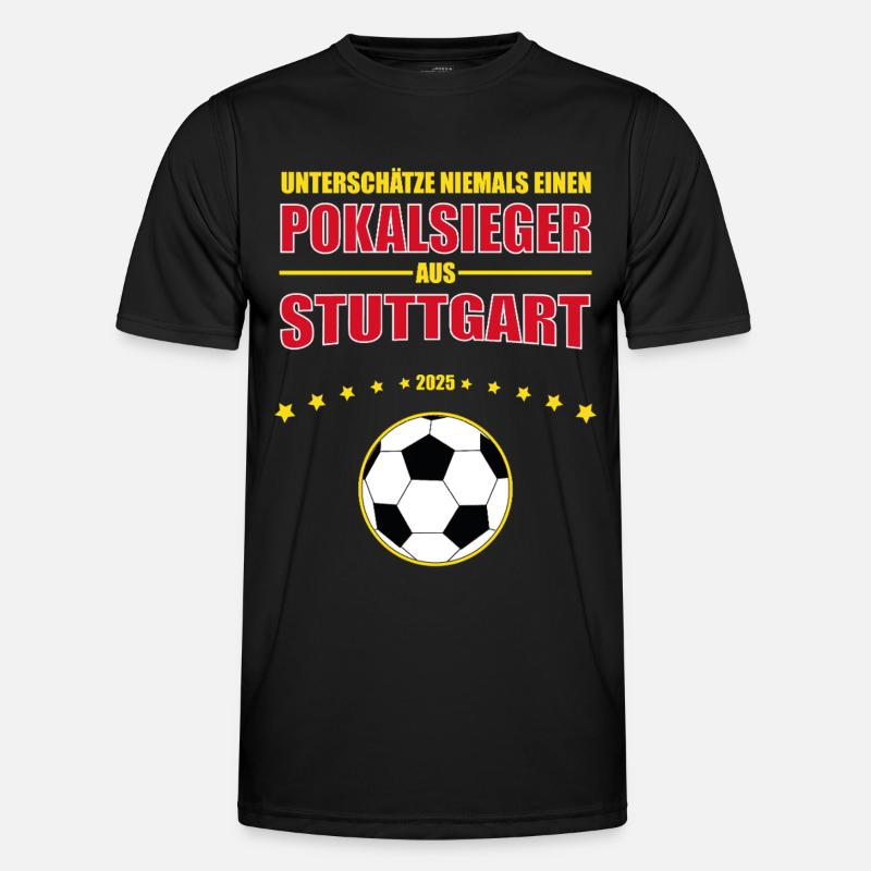 Deutscher Pokalsieger 2025 Stuttgart Fanshirt Männer Funktions-T-Shirt