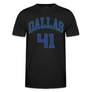Dallas 41 - Männer Funktions-T-Shirt - Schwarz - Vorne - AI Model Male 178 dark (178cm)