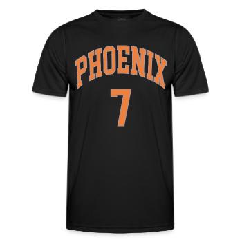 Phoenix 7 - Männer Funktions-T-Shirt - Schwarz - Vorne - AI Model Male 178 dark (178cm)