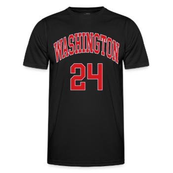 Washington 24 - T-shirt sport Homme - noir - Devant - AI Model Male 178 dark (178cm)