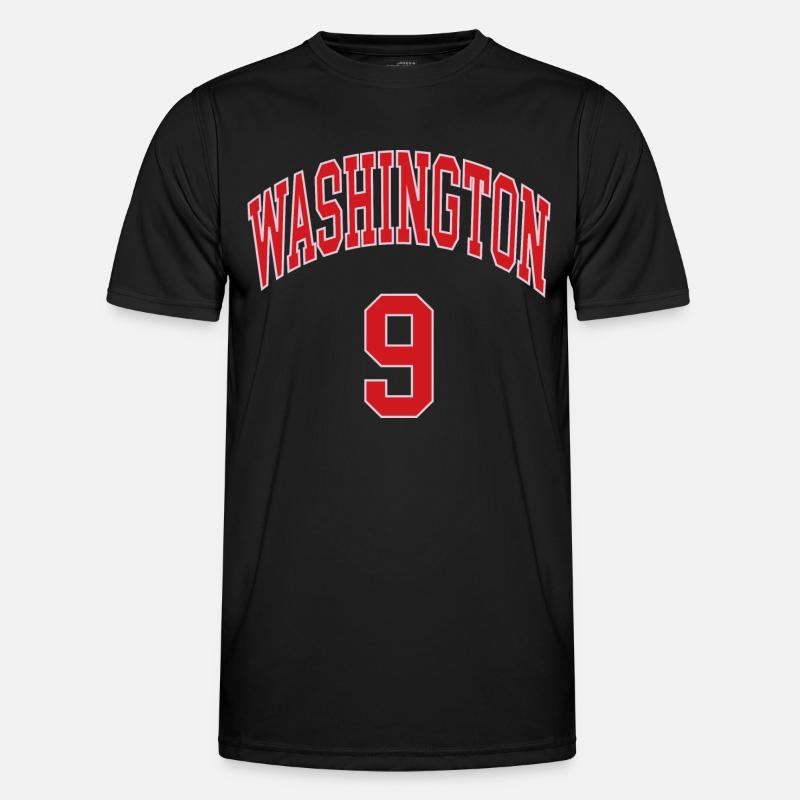 Washington 9 - Männer Funktions-T-Shirt - Schwarz