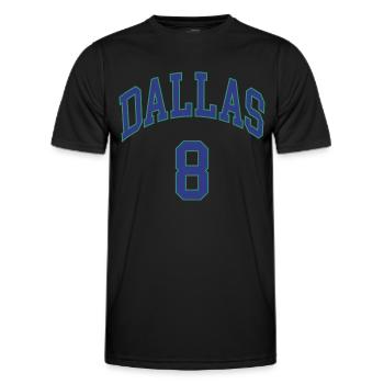 Dallas 8 - Men's Functional T-Shirt - black - Front - AI Model Male 178 dark (178cm)