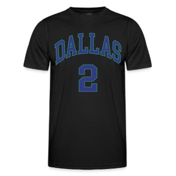 Dallas 2 - Men's Functional T-Shirt - black - Front - AI Model Male 178 dark (178cm)