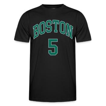 Boston 5 - T-shirt sport Homme - noir - Devant - AI Model Male 178 dark (178cm)