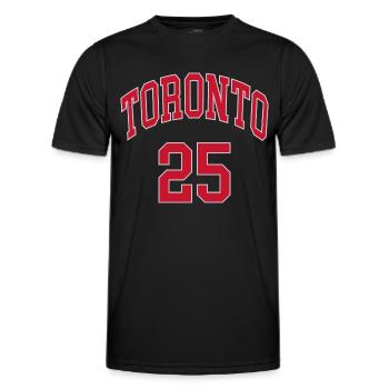 Toronto 25 - T-shirt sport Homme - noir - Devant - AI Model Male 178 dark (178cm)