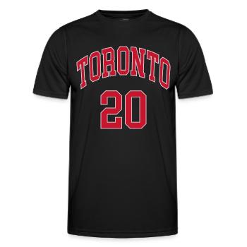 Toronto 20 - T-shirt sport Homme - noir - Devant - AI Model Male 178 dark (178cm)
