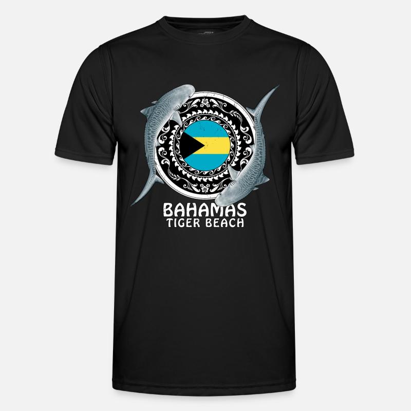 Tiger Beach Bahamas Männer Funktions-T-Shirt
