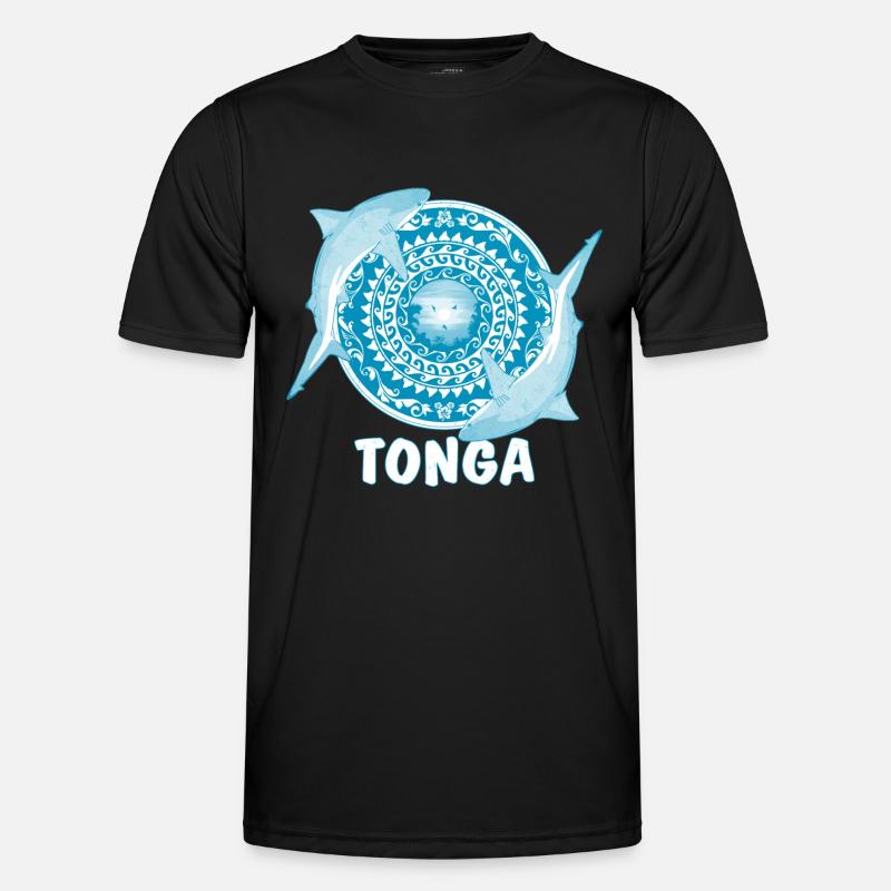 Tonga Bull Shark - Men's Functional T-Shirt - black