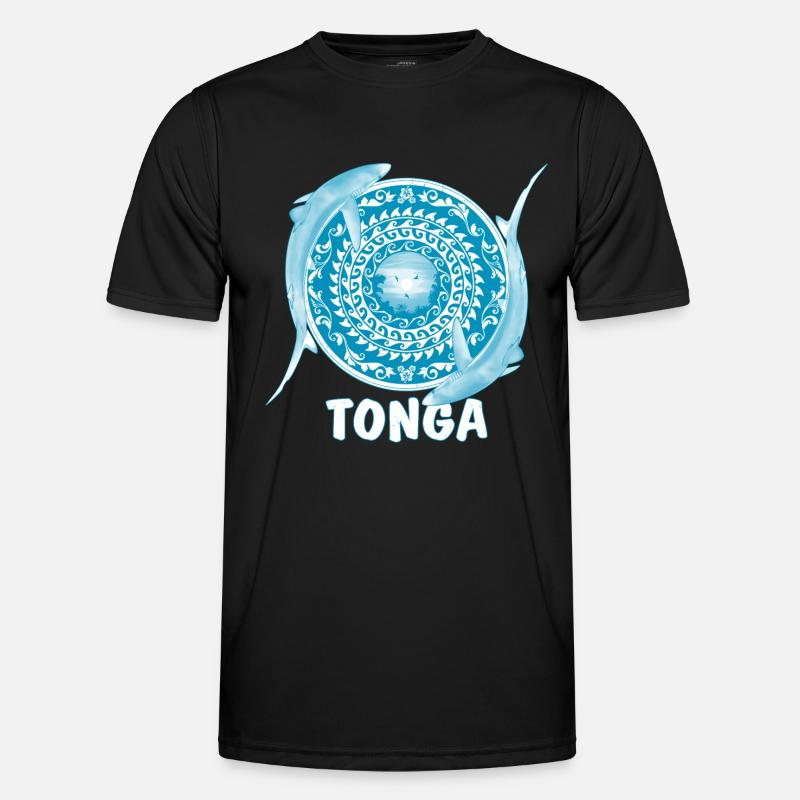 Tonga Blue Sharks - Men's Functional T-Shirt - black
