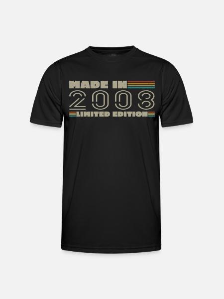 Vintage 2008 2008 verjaardagscadeau geboren in 2008 - Functioneel T-shirt voor mannen - zwart