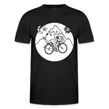 Albert Hofmann LSD 1943 Kreis Schwarz & Weiß - Männer Funktions-T-Shirt - Schwarz - Vorne - AI Model Male 178 dark (178cm)