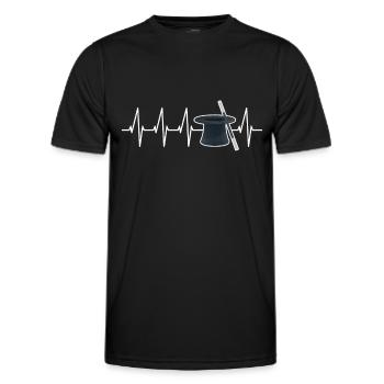 Magier - Männer Funktions-T-Shirt - Schwarz - Vorne - AI Model Male 178 dark (178cm)