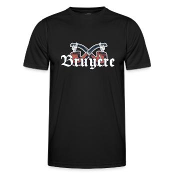 Bruyere pipe cadeau fumeur de pipe - T-shirt sport Homme - noir - Devant - AI Model Male 178 dark (178cm)