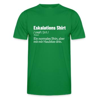 Saufen - Männer Funktions-T-Shirt - Kelly Green - Vorne - AI Model Male 178 dark (178cm)