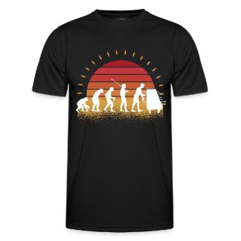 Tischfußball - Männer Funktions-T-Shirt - Schwarz - Vorne - AI Model Male 178 dark (178cm)