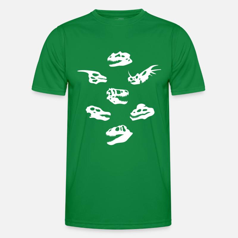 Bone Dino Skull Dinosaur Men's Functional T-Shirt