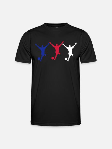 Soccer - Männer Funktions-T-Shirt - Schwarz