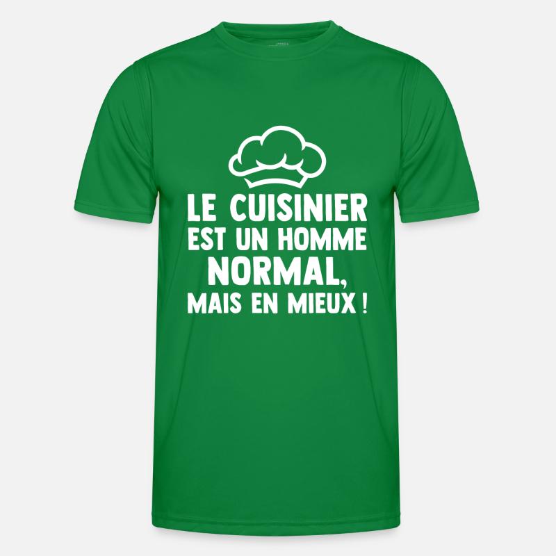 Der Koch ist ein normaler Mann, aber besser Männer Funktions-T-Shirt