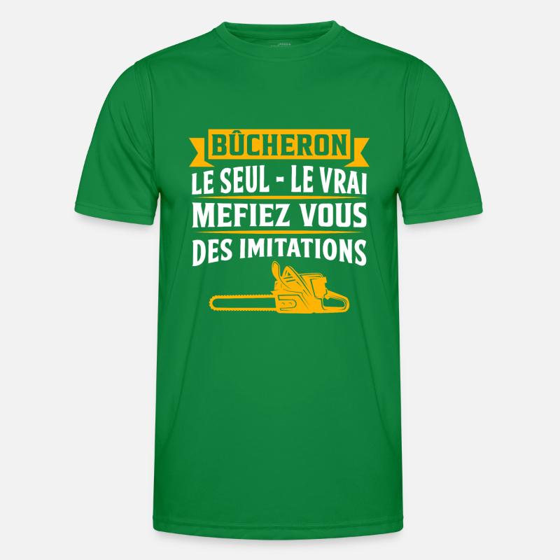 Holzfäller-Geschenk T-Shirt Bucher Männer Funktions-T-Shirt