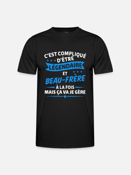 légendaire et beau frère - T-shirt sport Homme - noir