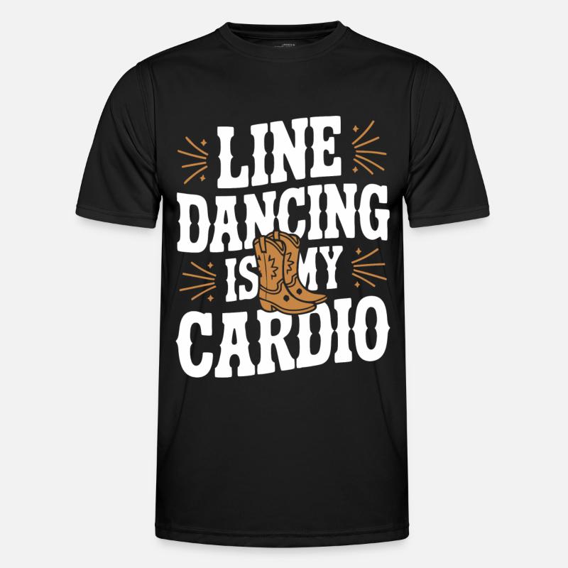 Line Dancing Dancing Dancers - Men's Functional T-Shirt - black