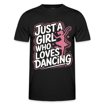 Tanzen Tänzer Tanzen - Männer Funktions-T-Shirt - Schwarz - Vorne - AI Model Male 178 dark (178cm)