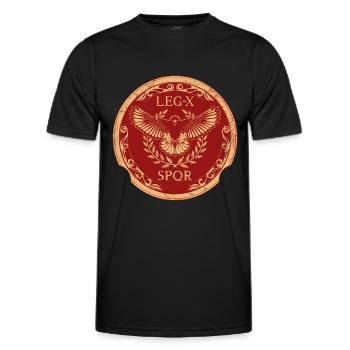 SPQR - T-shirt sport Homme - noir - Devant - AI Model Male 178 dark (178cm)