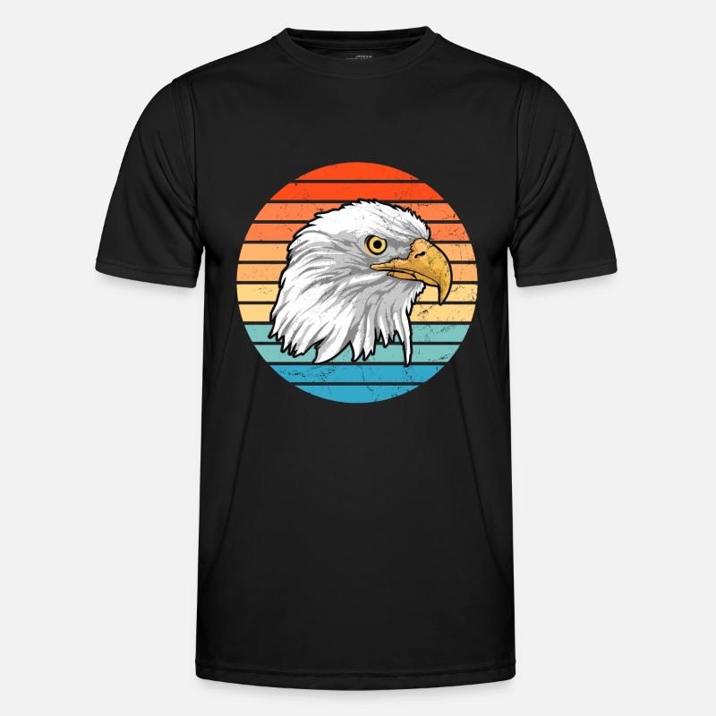 bald eagle - Men's Functional T-Shirt - black