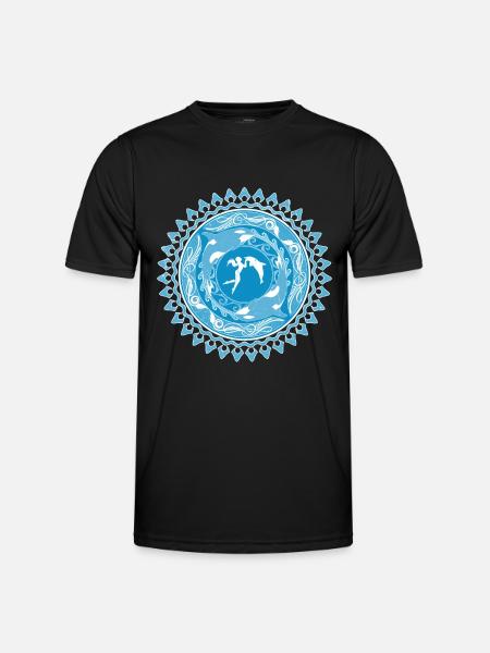 Fille de Poséidon - T-shirt sport Homme - noir